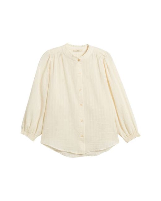 Sessùn Amalia Stripe Jacquard Button-Up Shirt