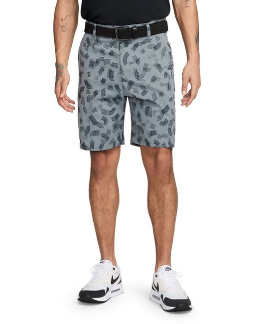 Nike Golf Dri-FIT Print Flat Front Golf Shorts Dark Smoke Grey/Black