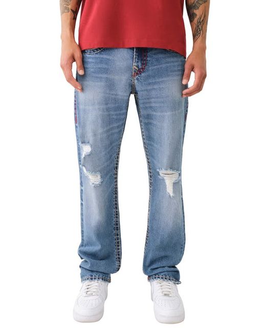 True Religion Brand Jeans Ricky Super T Flap Straight Leg Jeans