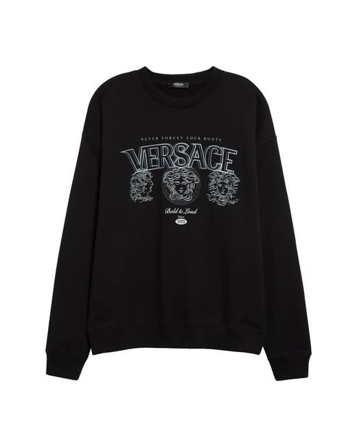 Versace Medusa Logo Cotton Graphic Sweatshirt