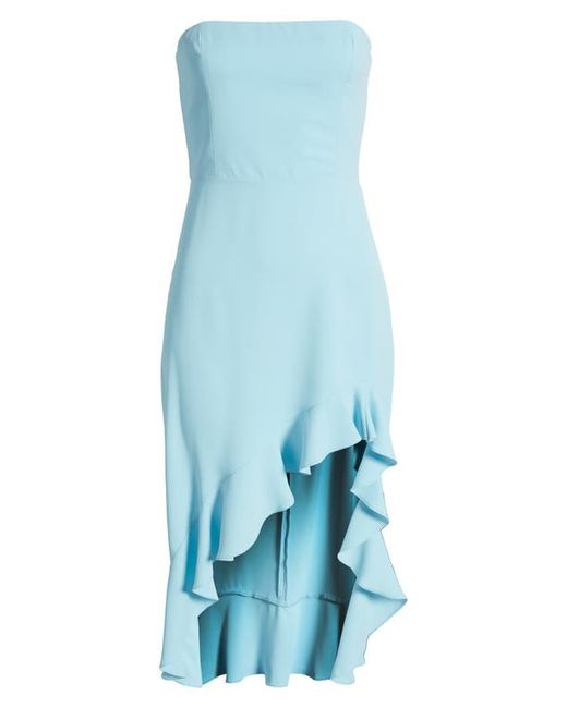 Amanda Uprichard Mally Strapless High-Low Dress
