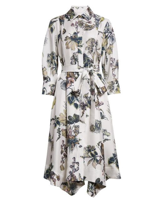 Jason Wu Collection Forest Floral Silk Twill Shirtdress
