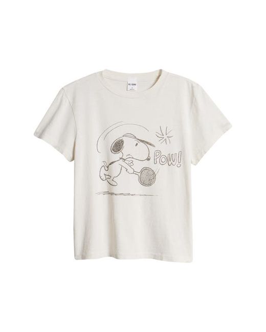 Re/Done Snoopy Tennis Graphic T-Shirt