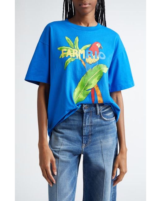 Farm Rio Oversize Cotton Graphic T-Shirt