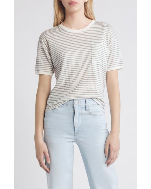 Frame Stripe Pocket Organic Cotton T-Shirt