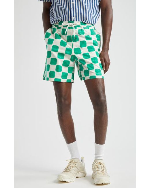 Drake's Camp Cloth Cotton Drawstring Shorts