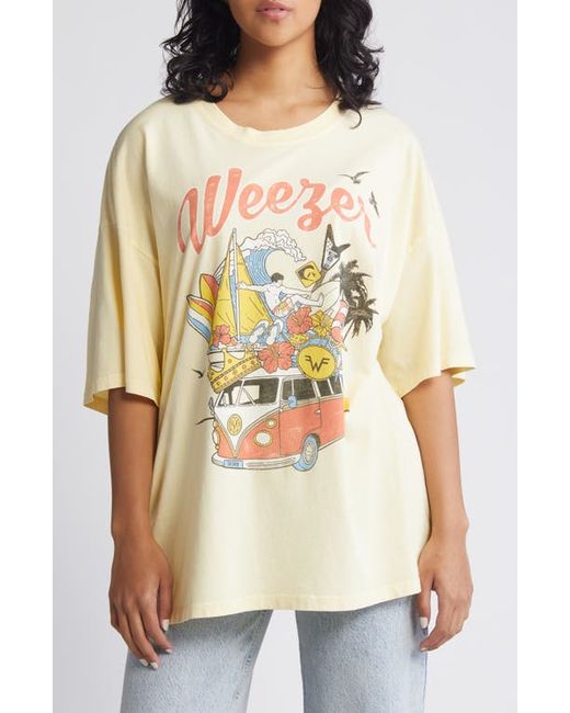 Daydreamer Weezer Collage Cotton Graphic T-Shirt