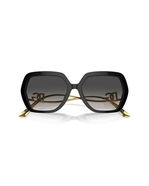 Dolce & Gabbana 58mm Gradient Irregular Sunglasses