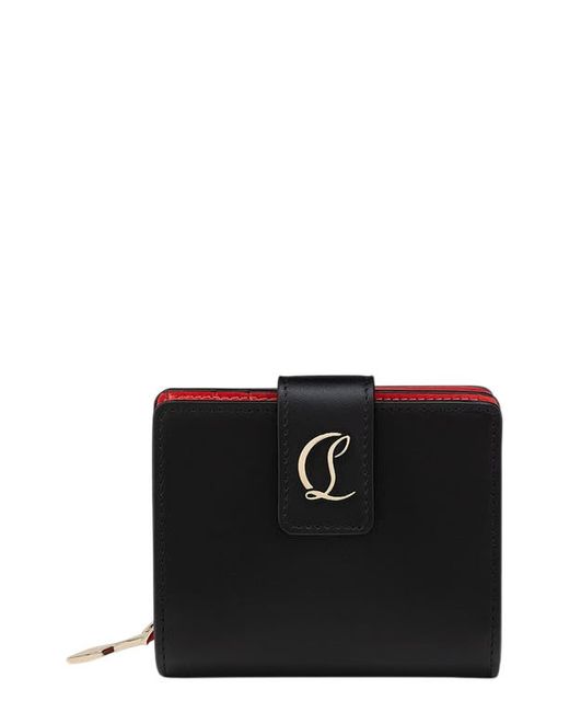 Christian Louboutin Loubi54 Mini Leather Wallet Cm6S Gold