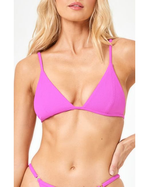 L*Space Lindsay Convertible Triangle Bikini Top