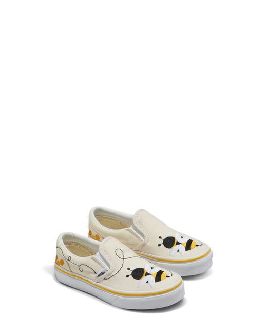 Vans Classic Embroidered Slip-On Sneaker Bee Yellow