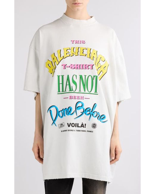 Balenciaga Oversize Cotton Graphic T-Shirt