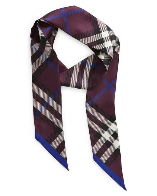 Burberry Reverse Check Silk Twilly Scarf