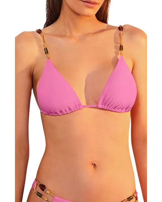 Vix Kaia Paral Beaded Triangle Bikini Top