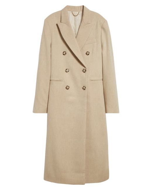 Victoria Beckham Double Breasted Wool Cashmere Coat