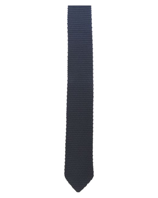 hook + ALBERT Solid Staple Knit Silk Tie Size