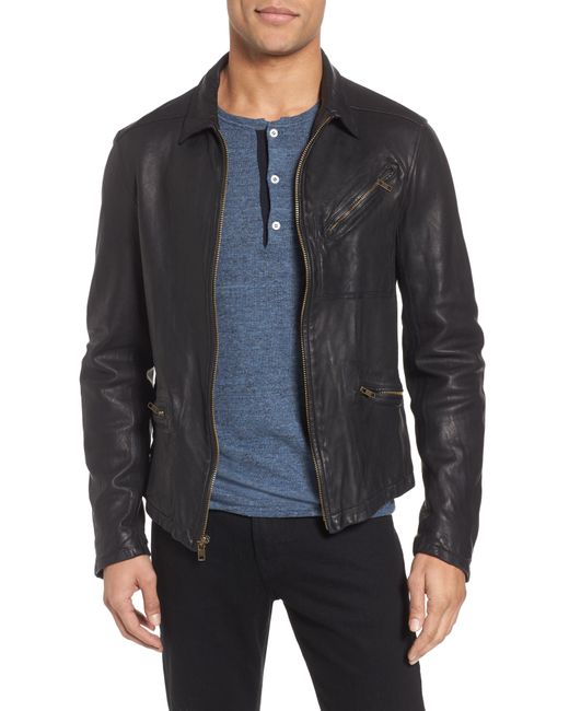Billy Reid Blake Leather Jacket Size