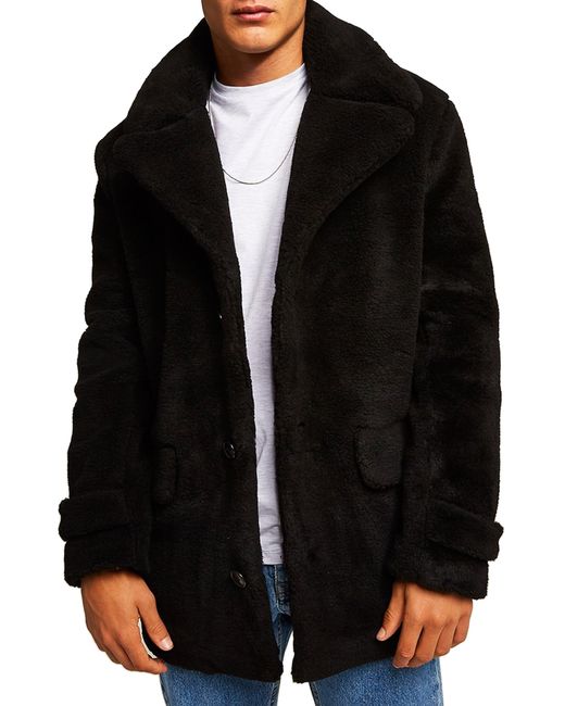 Topman Faux Fur Coat