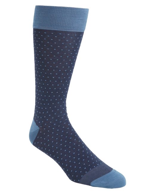 Calibrate Dot Socks Size One Blue