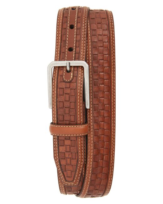 Johnston & Murphy Woven Leather Belt Size