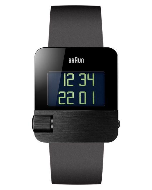Braun Prestige Digital Rubber Strap Watch 42Mm