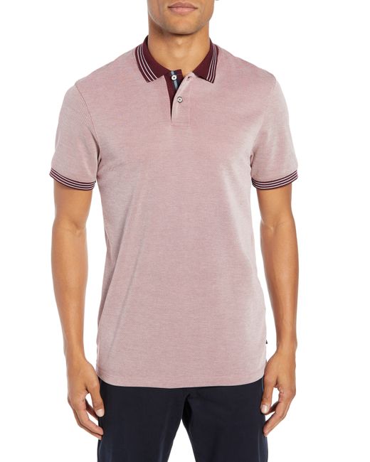 Ted Baker London Rings Slim Fit Soft Touch Polo Size