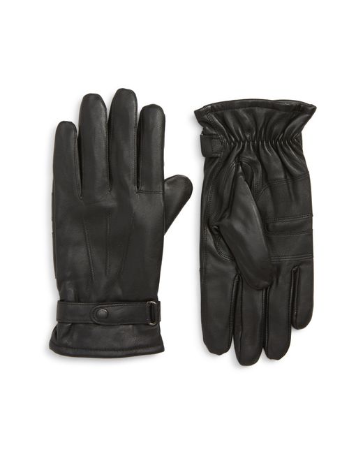Barbour Burnished Leather Gloves Large