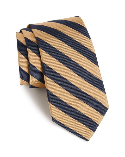 Gitman Vintage Stripe Silk Tie Size Brown