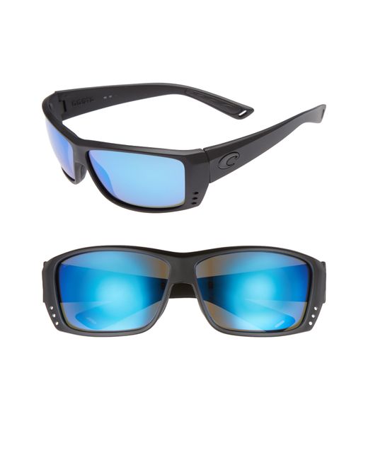 Costa Del Mar Cat Cay 60Mm Polarized Sunglasses Blackout/