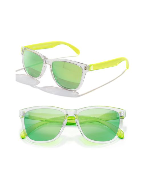 Sunski Original 53Mm Polarized Sunglasses Clear Lime