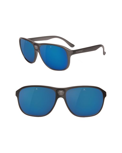 Vuarnet Legends 03 56Mm Polarized Sunglasses Grey Polar Blue