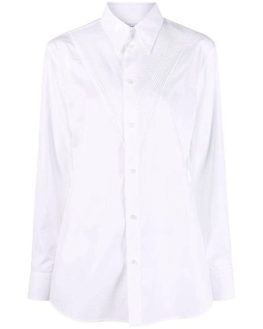 Bottega Veneta pleated-yoke cotton shirt