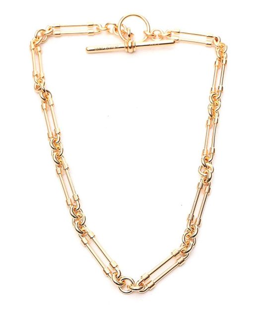 Saint Laurent T-bar elongated chain necklace