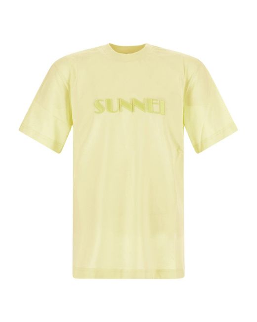 Sunnei Embroidery Logo T-Shirt