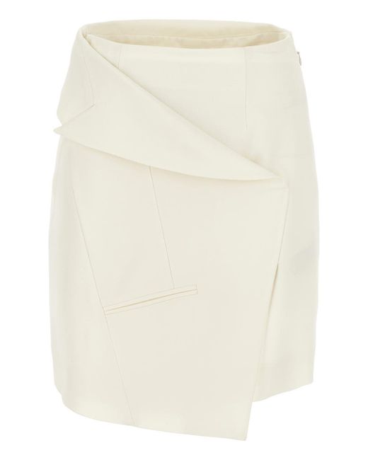Alexander McQueen Asymmetric Mini Skirt