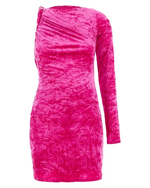 Versace Rolled Velvet Mini Dress