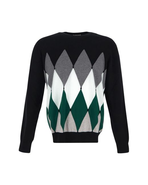 Ballantyne Geometric Pattern Sweater