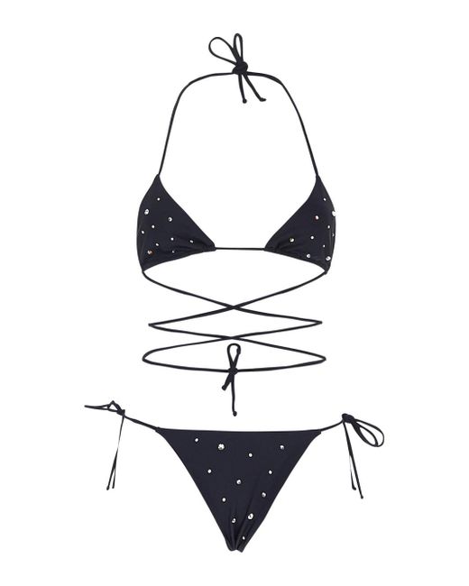 Alessandra Rich Lycra Triangle Bikini