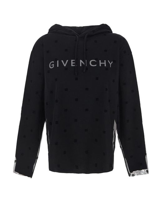 Givenchy Double Layered Hoodie 4G Tulle