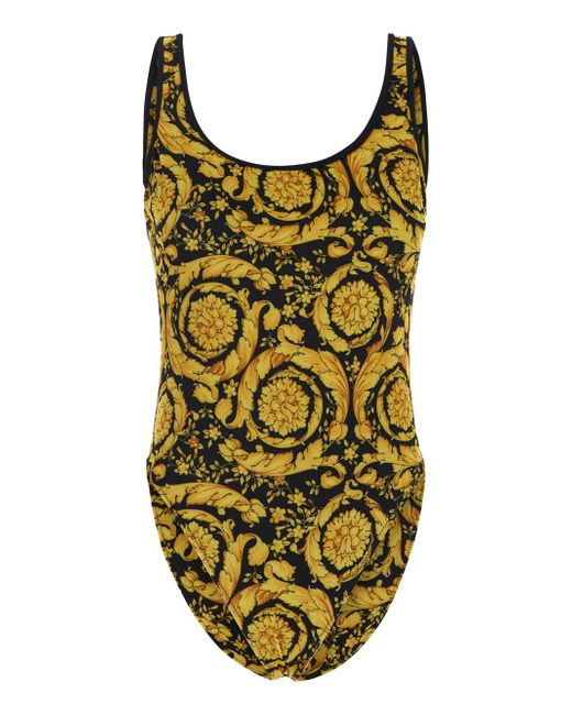 Versace Barocco Print One-Piece Swimsuit