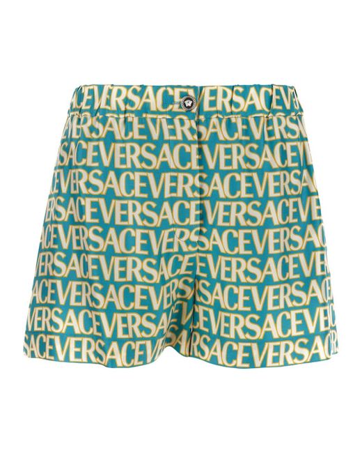 Versace All-Over Logo Shorts