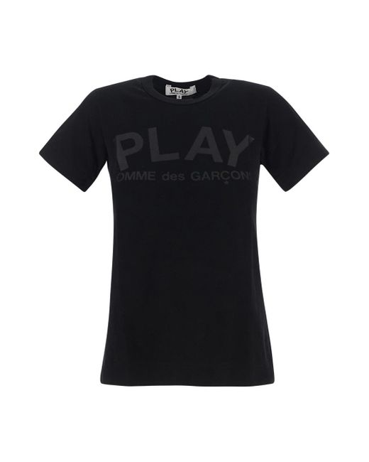 Comme Des Garçons Play Tonal Logo Print T-Shirt