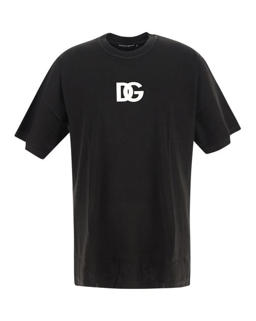 Dolce & Gabbana Logo Print Cotton T-Shirt