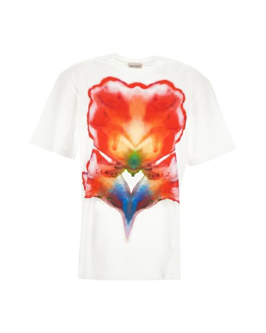 Alexander McQueen Multicolor Print T-Shirt
