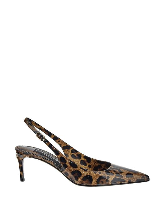 Dolce & Gabbana Leopard Print Slingback