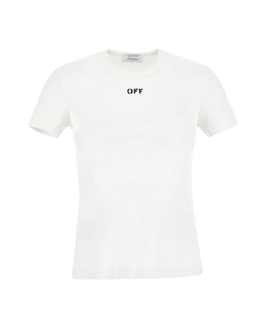 Off-White Off Stamp Rib Basic T-Shirt