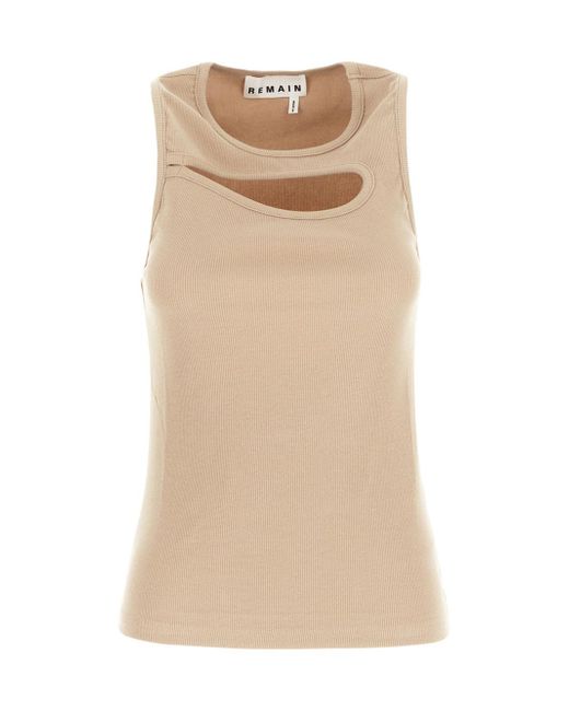 Remain Ribbed Jersey Cut-Out Top