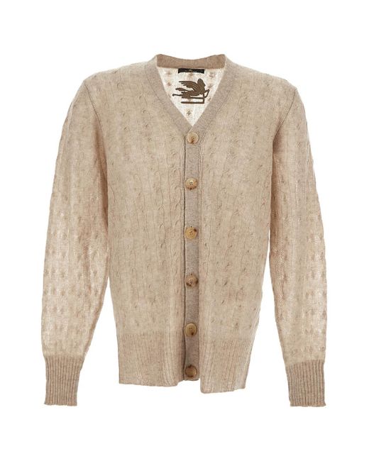 Etro Cable-Knit Cardigan