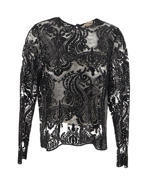 Semicouture Lace and Sequin Shirt