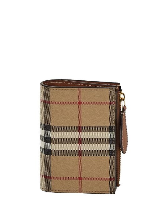 Burberry Check Small Bifold Wallet
